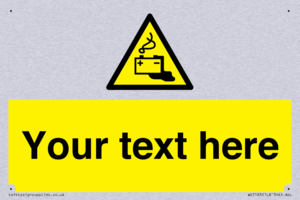 Custom Battery Charging Sign